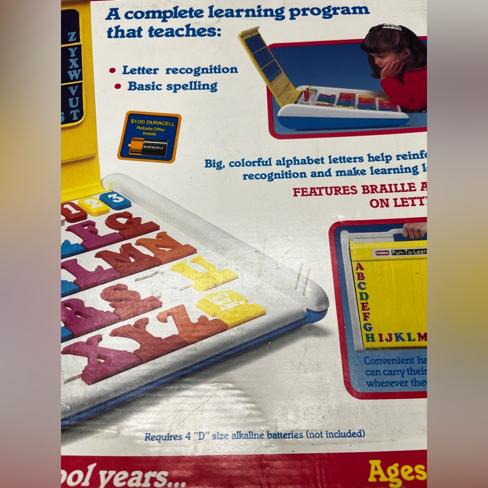 Vintage Playskool Talking Fun-To-Learn Letters Learning Toy - Picture 6 of 6